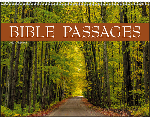 Bible Passages Spiral Bound Wall Calendar for 2023